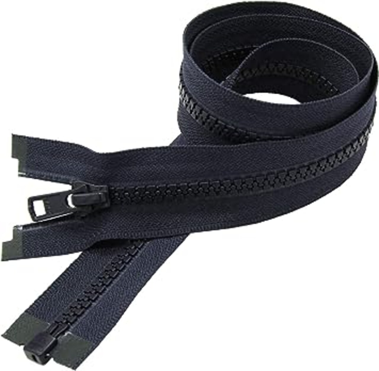 YKK Jacket Vislon Zipper, Number #5 Molded Plastic Separating Bottom 14&#x22; to 36&#x22; Inches - Medium Weight - 560 Navy (1 Zipper/Pack) (14&#x22; Inches)
